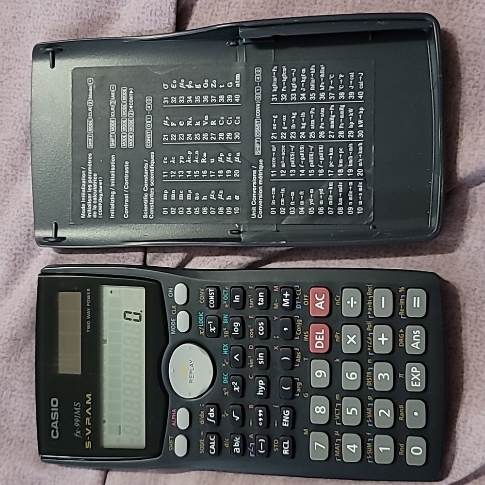 Casio FX-991MS Scientific Calculator Cover Case Solar